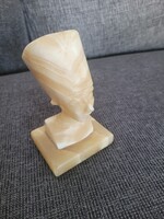 Onix. Márvány.  Egyiptom Fáraó fej 15cm