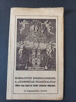 Máriagyűd - kis kegyhelytörténeti ismertető kb. 1948
