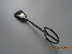 Bauhaus design 90-es ezüstözött patinás jelzett alpakka süteményfogó