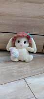 Horgolt amigurumi kalapos nyuszi