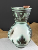 Antik iparművészeti Gorka váza / kulacs eredeti dugójával