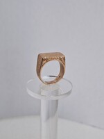 14 karátos, 7,83 g Vörösarany Cizellált Pecsétgyűrű (352.)