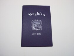 Ballagási Meghívó - Váci Király Endre Szakközépiskola, Szakiskola és Kollégium - 2001-2005