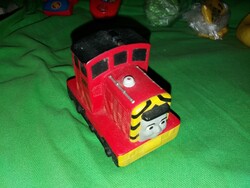 Retro MINŐSÉGI MATTEL THOMAS A MOZDONY-SALTY gumi figura jármű 10x10 cm KÁDJÁTÉK IS HIBÁTLAN