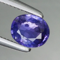 0.45ct 5.1x4.2mm (Színváltó) Lila Zafír, Csodálatos Természetes Drágakő