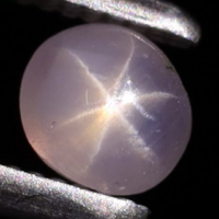 0.38ct 3.8mm Kezeletlen Burmai Csillagzafír, Csodálatos Ritka Zafír 6 Ágú Csillaggal