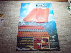 Régi retro Római Cserép reklám plakát, poszter - Műszaki Könyvkiadó