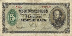 5 pengő 1926 eredeti állapot 2.