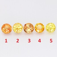 (5) 0.32ct VS 3.9mm Kezeletlen Színváltó Zafír, Csodálatosan Gyönyörű Drágakő