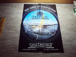 Régi retro Ganz Danubius reklám plakát, poszter - Műszaki Könyvkiadó