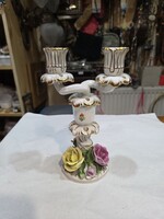 Herendi porcelán gyertyatartó