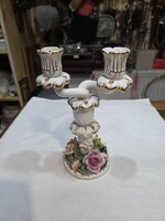 Herendi porcelán gyertyatartó