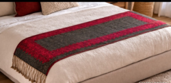 Indiai stílusú, kétoldalas szőtt stóla / falikárpit / ágyvégi dísztextil – 200 × 60 cm
