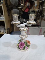 Herendi porcelán gyertyatartó