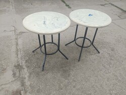 Retro vendéglátos asztal kör alakú éttermi asztalok kerti asztal