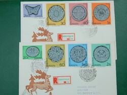 FDC pár ajánlott ragjeggyel 1964. Halasi csipke (II.)