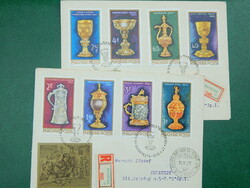FDC pár ajánlott ragjeggyel: 1970. A magyar ötvösség remekei