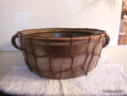 FAZÉK - 10 liter  - MUZEÁLIS - KERÁMIA -  36 x 14 + 7 - 7 cm  ANTIK