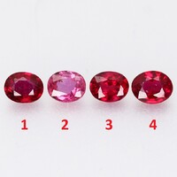 (1) 0.17ct 3.6x2.9mm Természetes Rubin, Gyönyörű Ragyogó Drágakő
