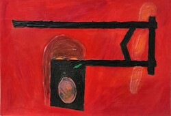 FeLugossy László festmény, 70x100 cm