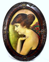 Remsey Jenő (1885–1980) SZECESSZIÓS PORTRÉ 1905