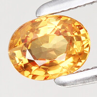 0.46ct 5x3.7mm Kezeletlen Narancs Zafír, Gyönyörűen Ragyogó Ékkő