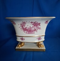 Antik Herendi Indiai kosár empire kaspó!