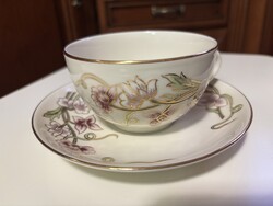 Zsolnay Tavasz teás csésze  és alj