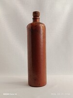 Régi cserép ÁSVÁNYVIZES PALACK eredeti dugóval