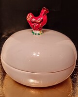 "kakas fogós" porcelán cukortartao kb. 13/12 cm