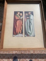 Albrecht Dürer híres, Négy apostol című diptichonja látható