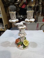 Herendi porcelán gyertyatartó