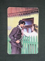 Kártyanaptár,Pécs,tüzeléstecnika kéményseprő vállalat,1987, (2)