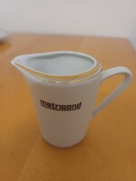 Alföldi Metripond (Mérleggyártó) felirat, logó kiöntő