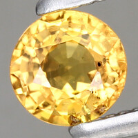 0.35ct 4x2.6mm Kezeletlen Narancs-Sárga Zafír, Csodálatosan Gyönyörű Drágakő