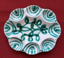 Gmundner kerámia porcelán tojástartó tojás tálaló tál húsvéti tányér tojástál
