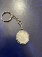 50 Fillér 1983 régipénz kulcstartó
