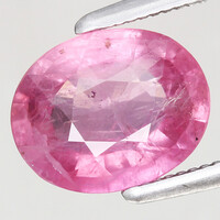1.69ct(!) 8.2x6.6mm Természetes Pink Rubin, Gyönyörű Drágakő