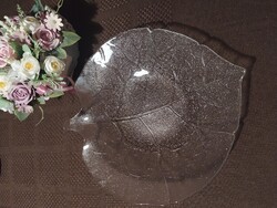 Hatalmas Arcoroc Aspen levél tál (39 cm) – Ikonikus francia dizájn
