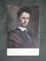 Képeslap,híres emberek,Benczúr Gyula festmény,Petőfi Sándor költő,1915-