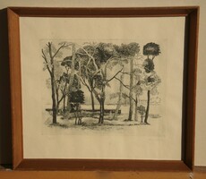 (N) Duray Tibor (1912-1988) : Kis park