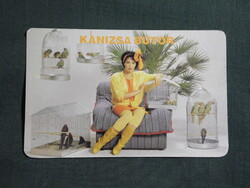 Kártyanaptár,Nagykanizsa,Kanizsa bútorgyár,női modell,1987, (2)