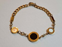 Arany Színű Karkötő Római Számos Szimbólumok Rozsdamentes Acél Nemesfém Új