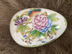 Herendi porcelán tojás alakú ékszertartó