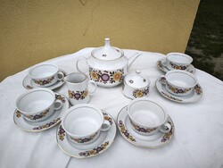 Alföldi tölcsérvirág mintás porcelán teáskészlet eladó!