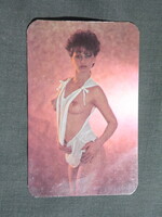 Kártyanaptár,trafik,ajándék üzletek,művészet,erotikus női akt modell,1987, (2)
