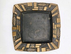 Bán Edit iparművészeti retro bronz tál, hamutartó