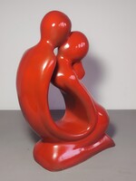 45 cm Modern stílusú, absztrakt kerámia szobor ALKUDHATÓ