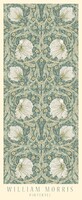 William Morris művészeti plakát arts and crafts tapéta textil minta pimpernel zöld kék 45x110 cm
