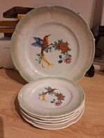 Drasche süteményes tál 5 db kistányérral